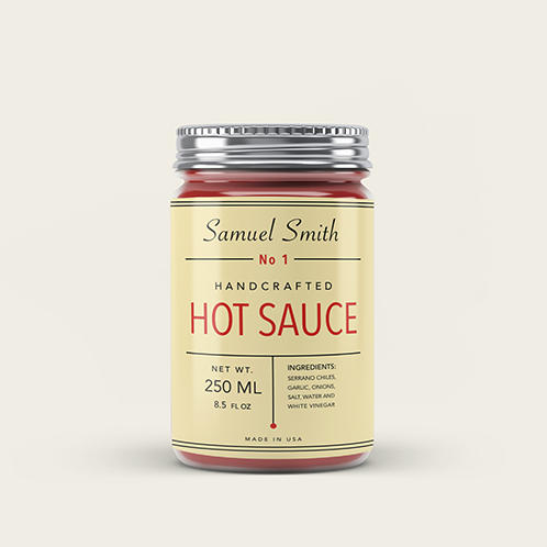 Hot Sauce Jar Label