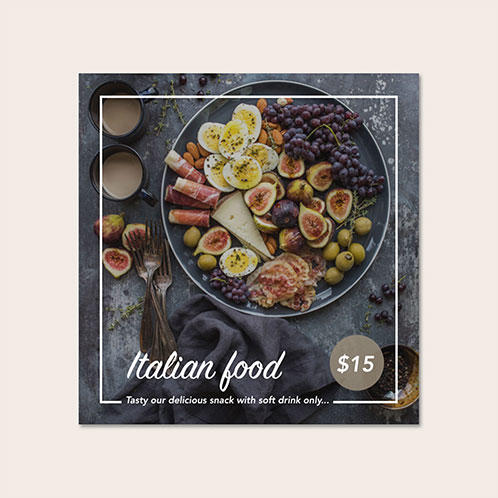 Italian Food Social Media Post