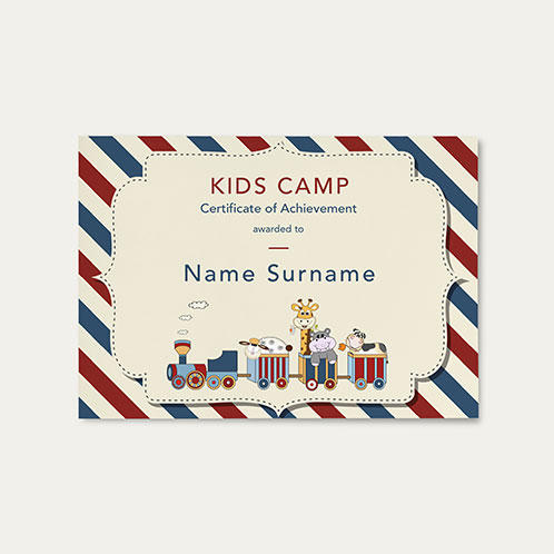 Kids Camp Certificate