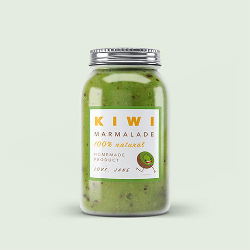 Kiwi Marmalade Jar Label