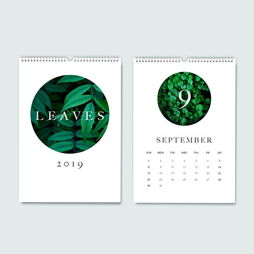 Leafy Monthly Calendar
