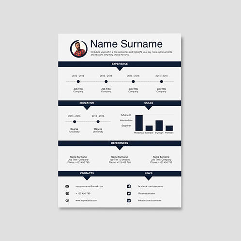 Lined Resume