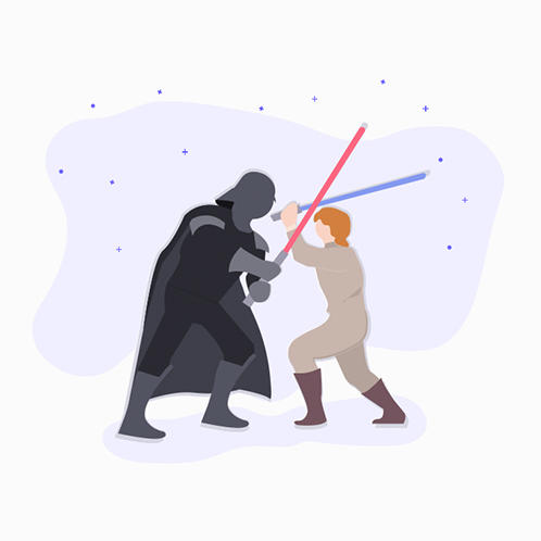 May the Force Illustration