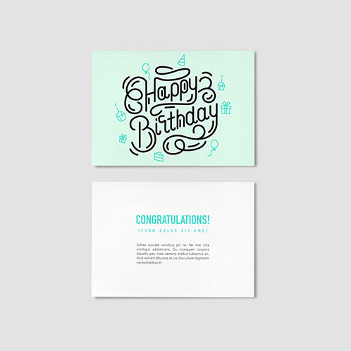 Mint Birthday Card