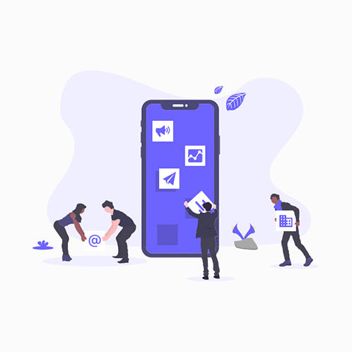 Mobile Marketing Illustration