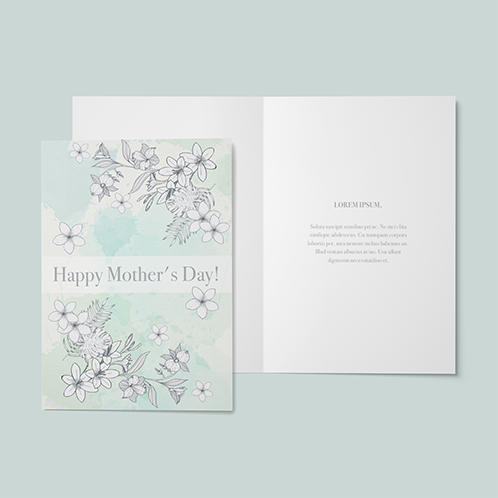 Mother's Day Watercolor Flower Card