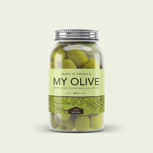 My Olive Jar Label