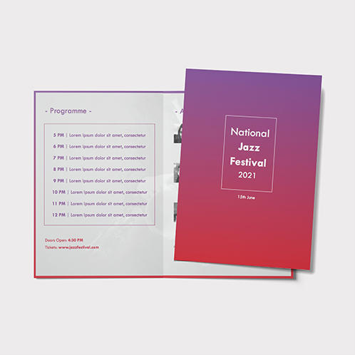 National Jazz Festival Brochure