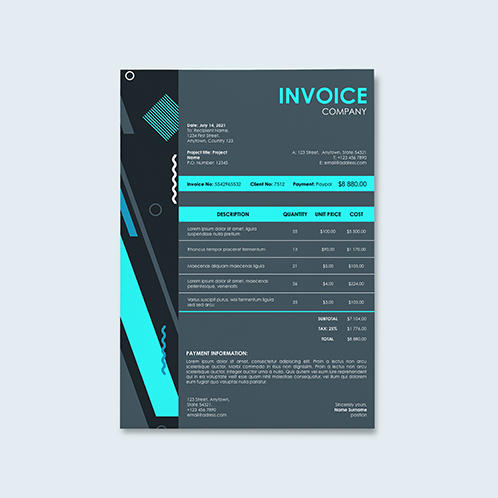 Neon Invoice