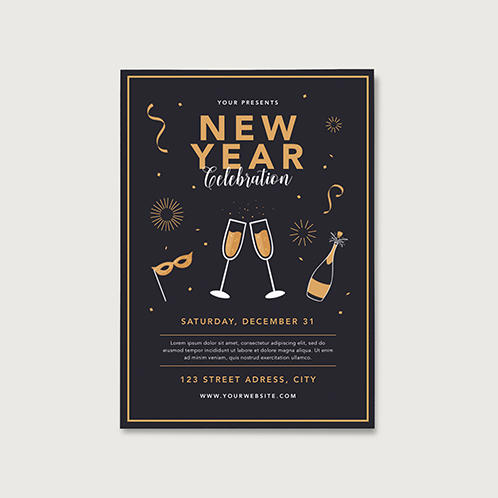 New Year Celebration Flyer