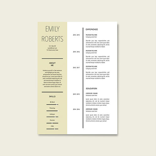 Olive Green Resume