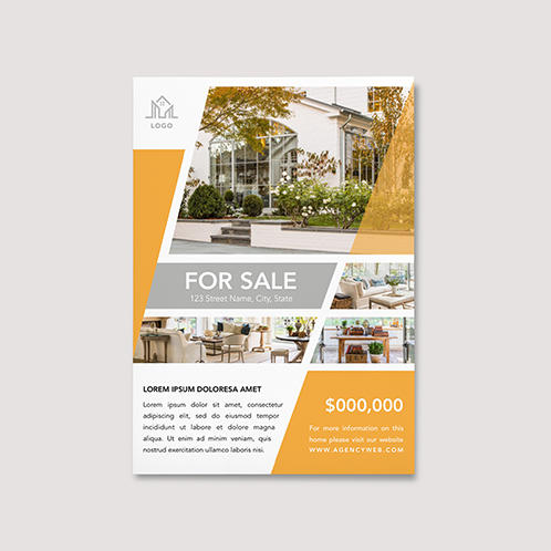 Orange Real Estate Flyer