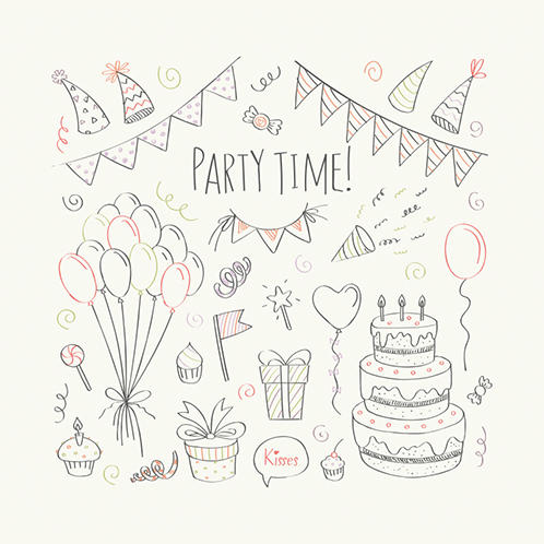 Party Time Doodles