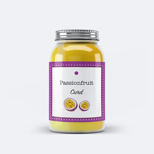 Passionfruit Curd Jar Label