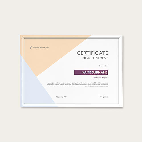 Pastel Business Certificate
