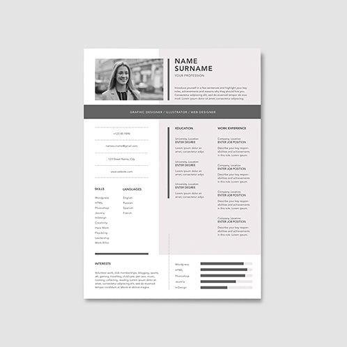 Pastel Colored Resume