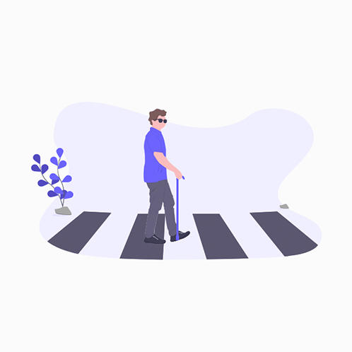 Pedestrian Crossing Illustration