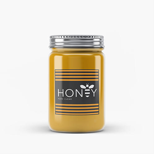 Pure Clear Honey Jar Label
