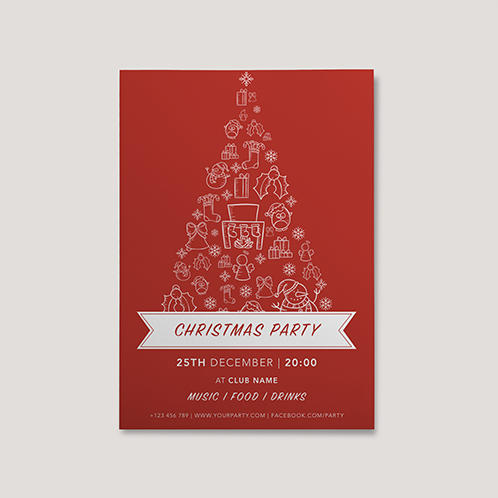 Red Christmas Flyer