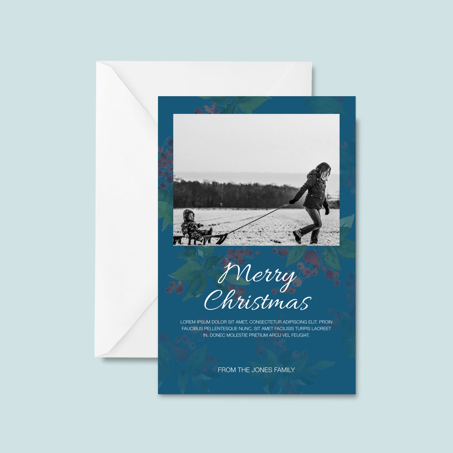 Simple Christmas Photo Card 03