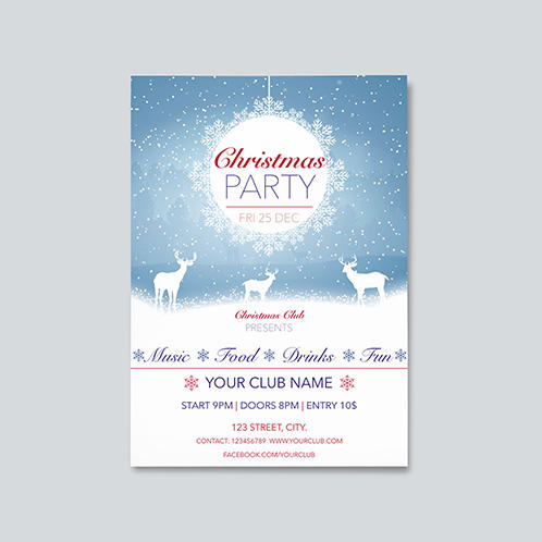 Snowstorm Christmas Flyer