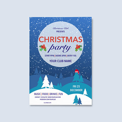 Snowy Christmas Flyer