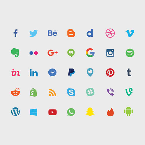 Social Media Icons Set