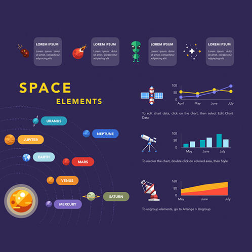 Space Elements Infographic