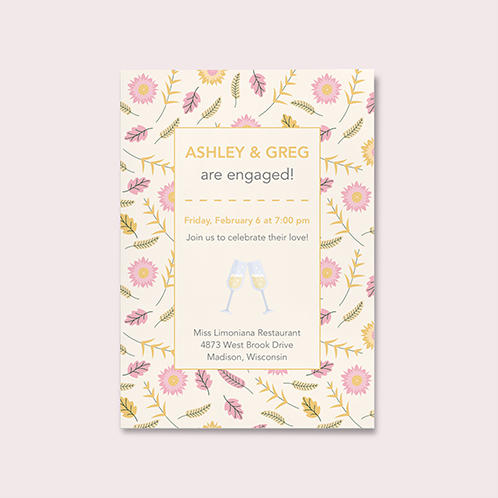 Spring Engagement Party Invitation