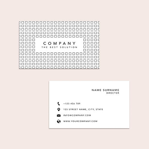 Square Pattern Business Card