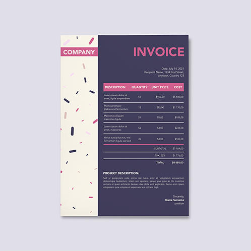Sweet Invoice