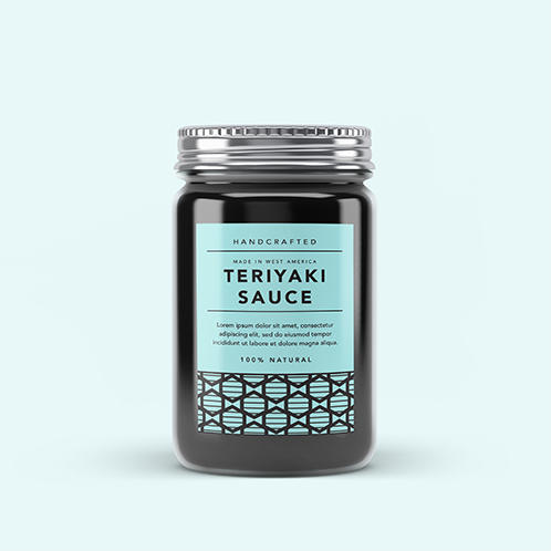 Teriyaki Sauce Jar Label