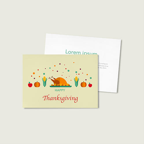 Thanksgiving Food Card