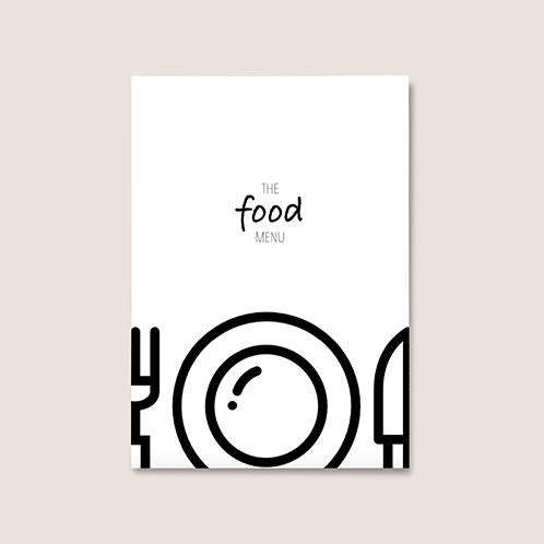 The Food Single Page With Cover Menu