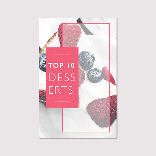 Top Desserts Pinterest Post