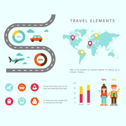 Travel Elements Infographic