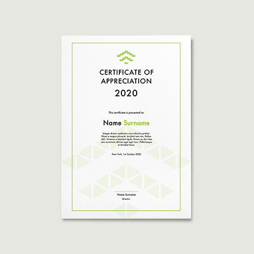 Triangle Casual Certificate