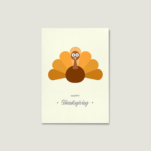 Turkey Thanksgiving Card