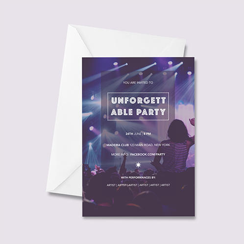Unforgettable Party Invitation