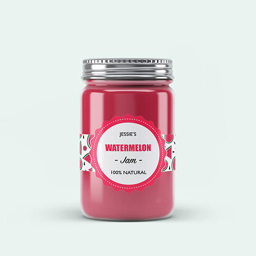 Watermelon Jam Jar Label