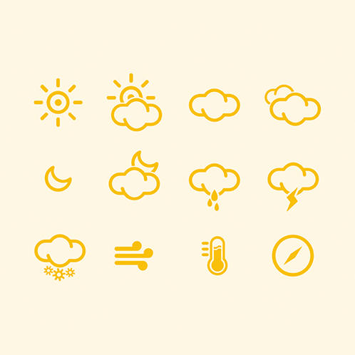 Weather Line Icons 01