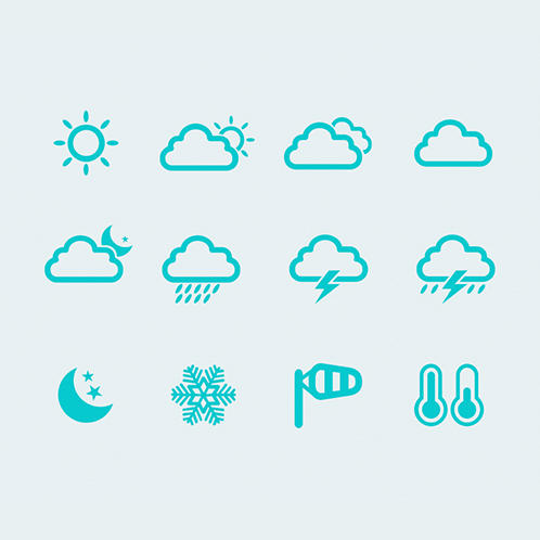 Weather Line Icons 02