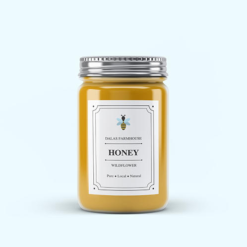 Wildflower Honey Jar Label