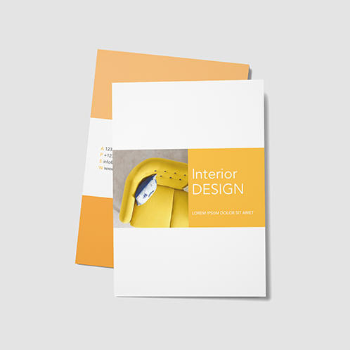 Yellow Interior Design Brochure
